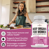 NEW AGE Beef Organs for Women 120 Capsules packaging