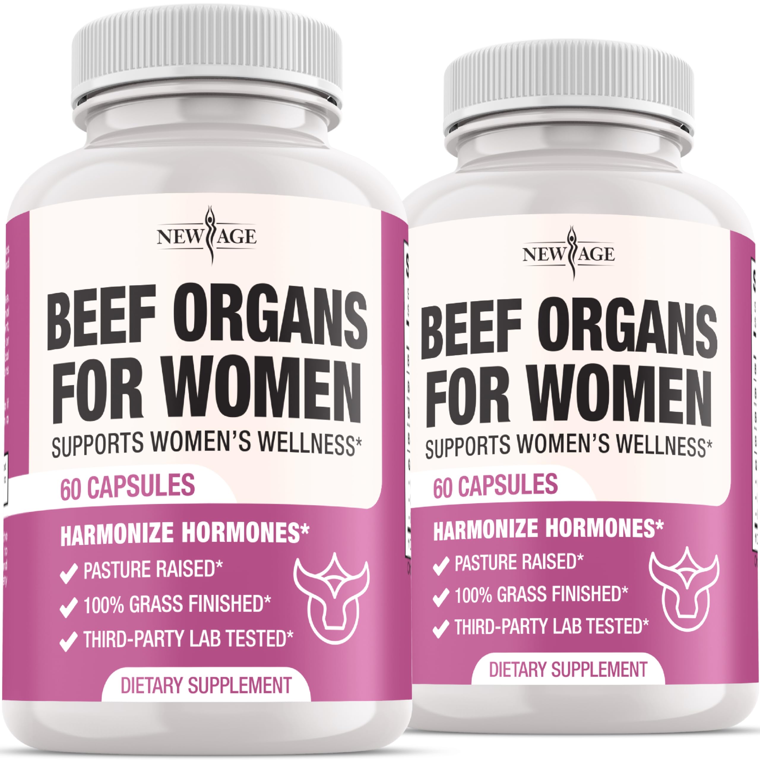 NEW AGE Beef Organs for Women Liver Extract supplement front view