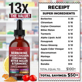 NEW AGE Berberine with Ceylon Cinnamon Drops ingredients list