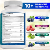 NEW AGE Bilberry Extract Capsules 300mg side view