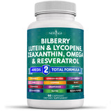 NEW AGE Bilberry Eye Health Supplements 60 Count front view