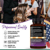 NEW AGE Biotin supplement in a lifestyle setting with beauty products