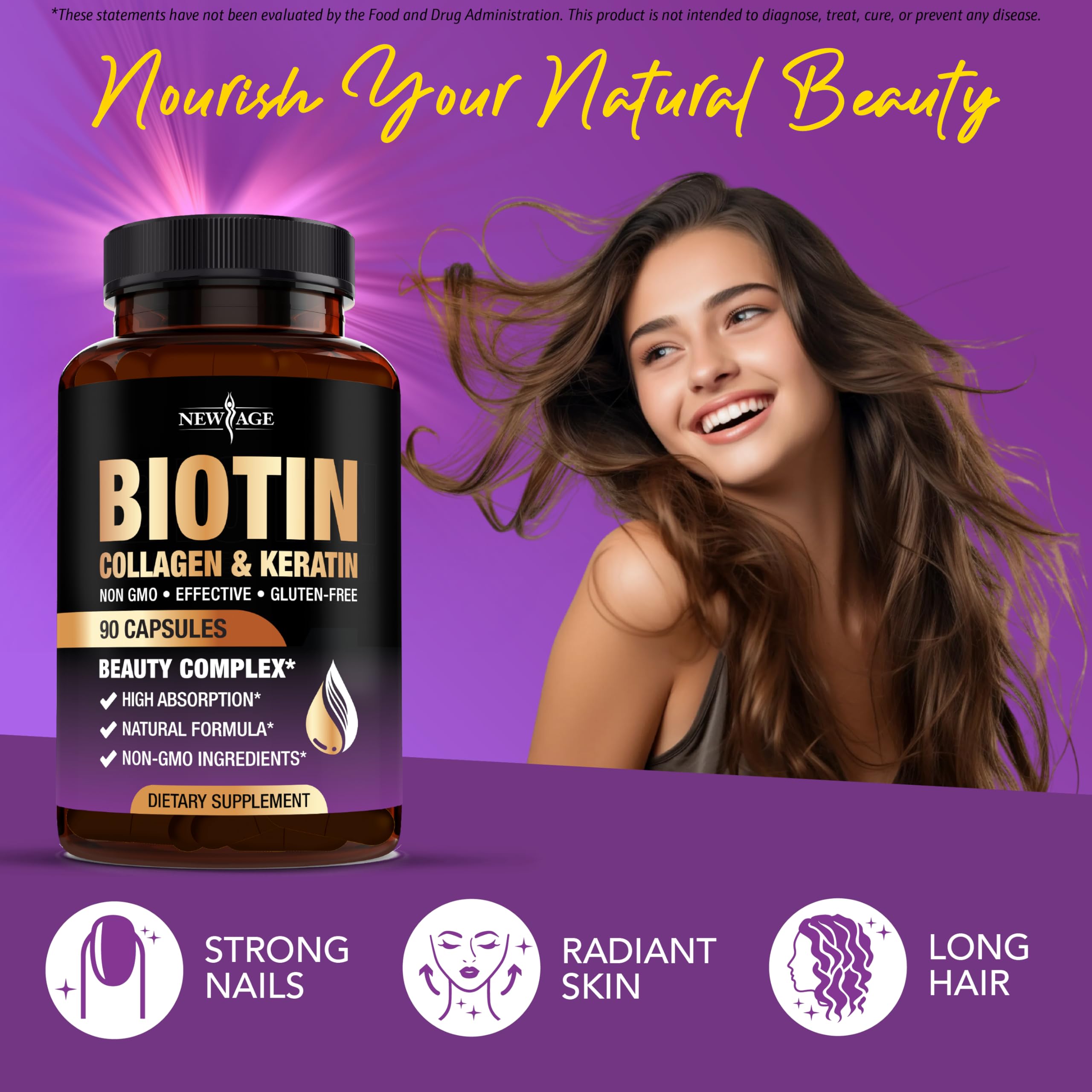 NEW AGE Biotin with Collagen & Keratin ingredients list