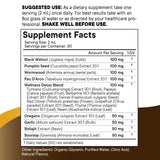 NEW AGE Black Walnut Wormwood Complex Liquid Droppers ingredients list