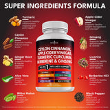 NEW AGE Ceylon Cinnamon Capsules side view