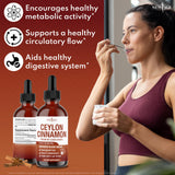 NEW AGE Ceylon Cinnamon Drops 113g bottle with dropper