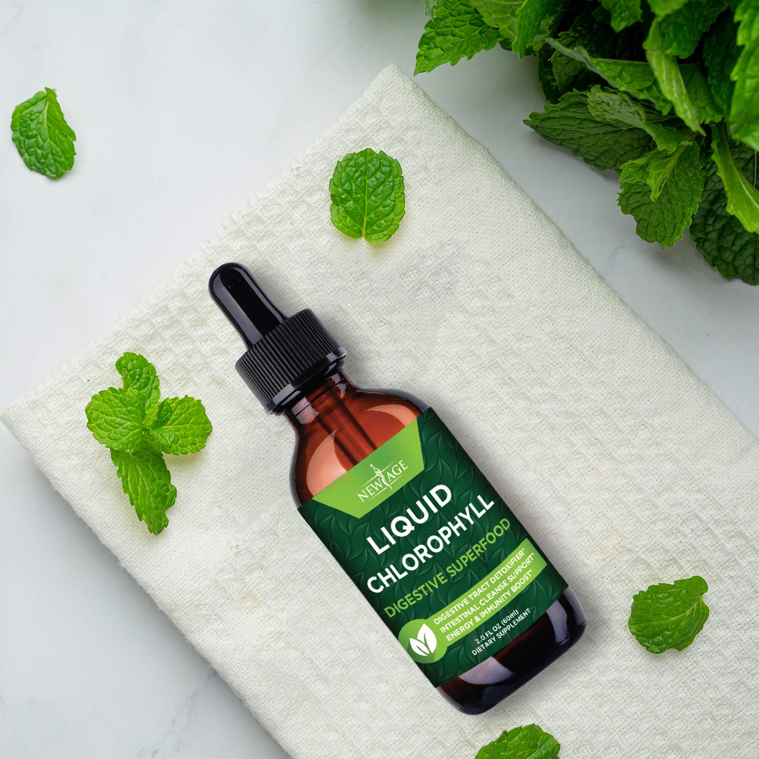 NEW AGE Chlorophyll Drops product dimensions