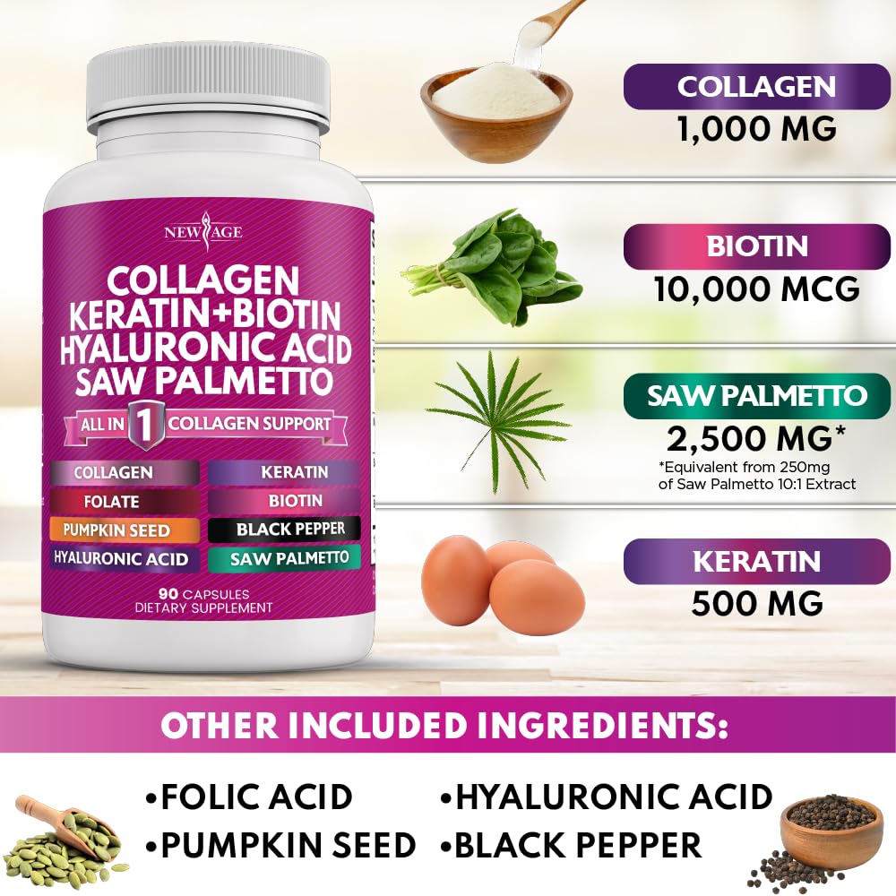 NEW AGE Collagen Capsules in a lifestyle setting