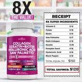 NEW AGE Collagen Capsules showing serving size on label