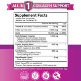 NEW AGE Collagen Capsules side view showing supplement facts