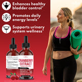NEW AGE Cranberry Liquid Drops bottle back view