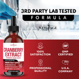 NEW AGE Cranberry Liquid Drops close-up of dropper