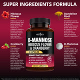 NEW AGE D-Mannose Complex 1000mg Capsules side view