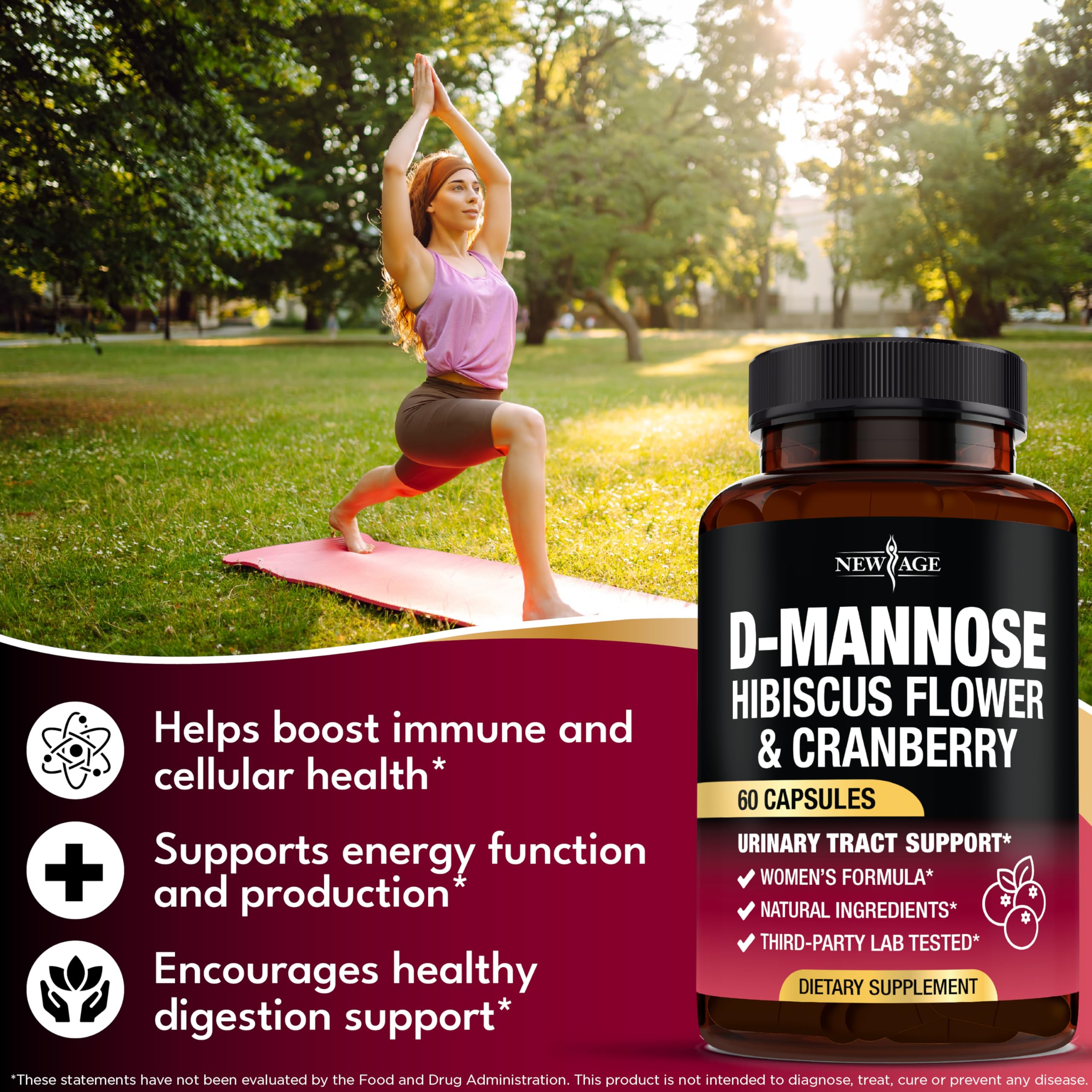 NEW AGE D-Mannose Complex capsules with cranberry extract