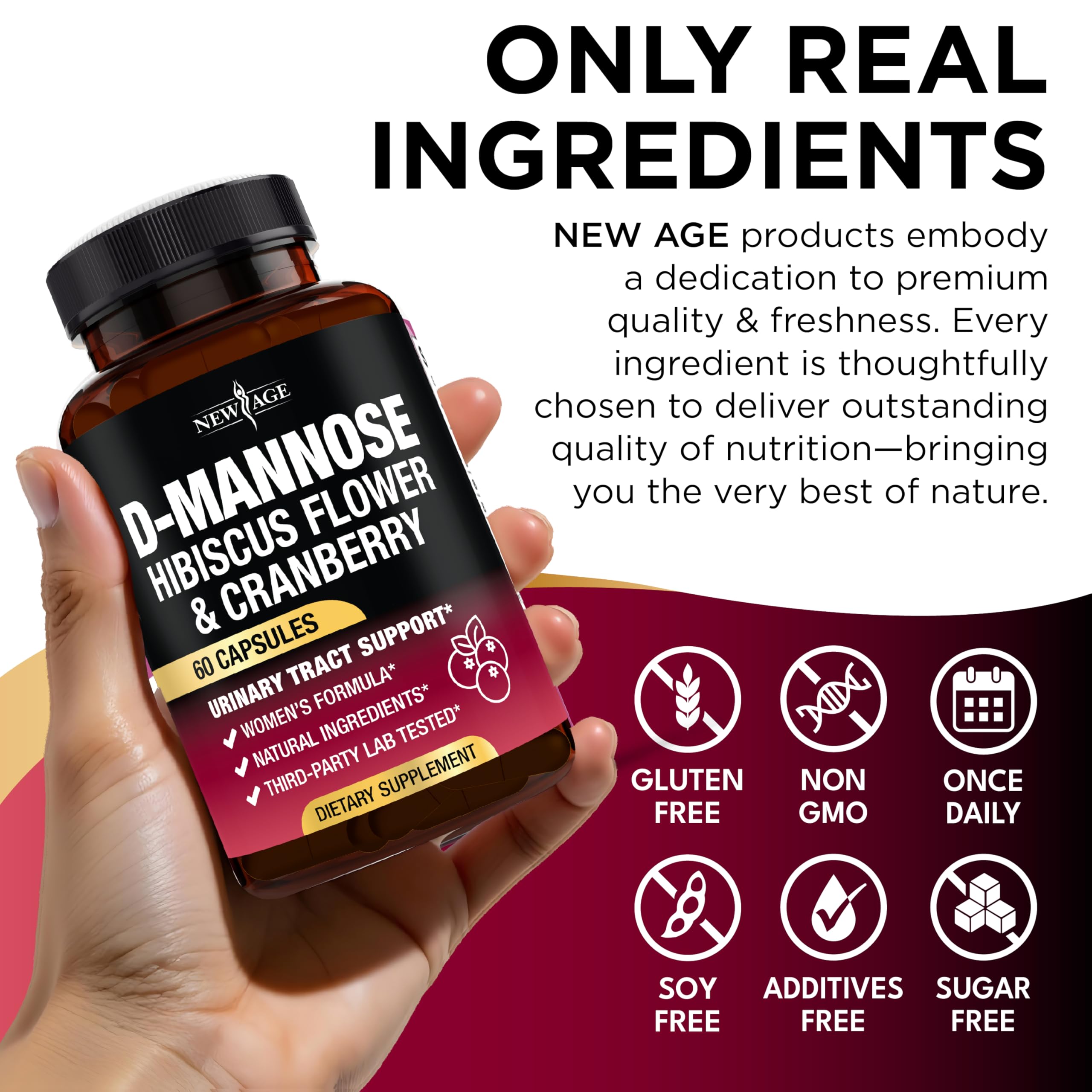 NEW AGE D-Mannose Complex capsules with natural ingredients