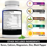 NEW AGE DHEA Supplement Capsules bottle with cap