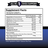 NEW AGE DHEA Supplement Capsules side view