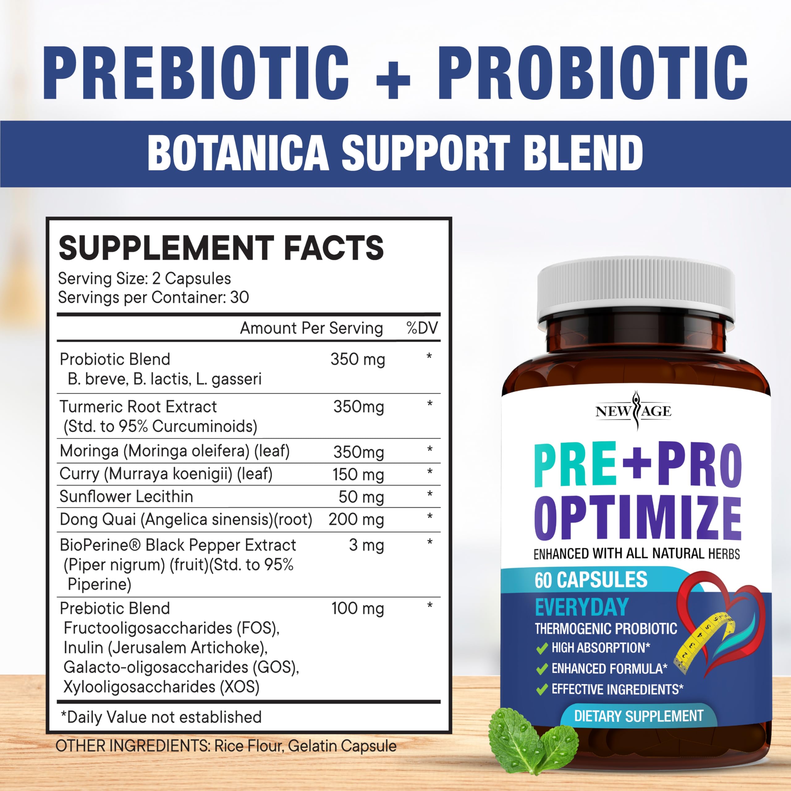 NEW AGE Dong Quai Supplement ingredients list