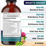 NEW AGE Echinacea Lymph Drops back view showing ingredients