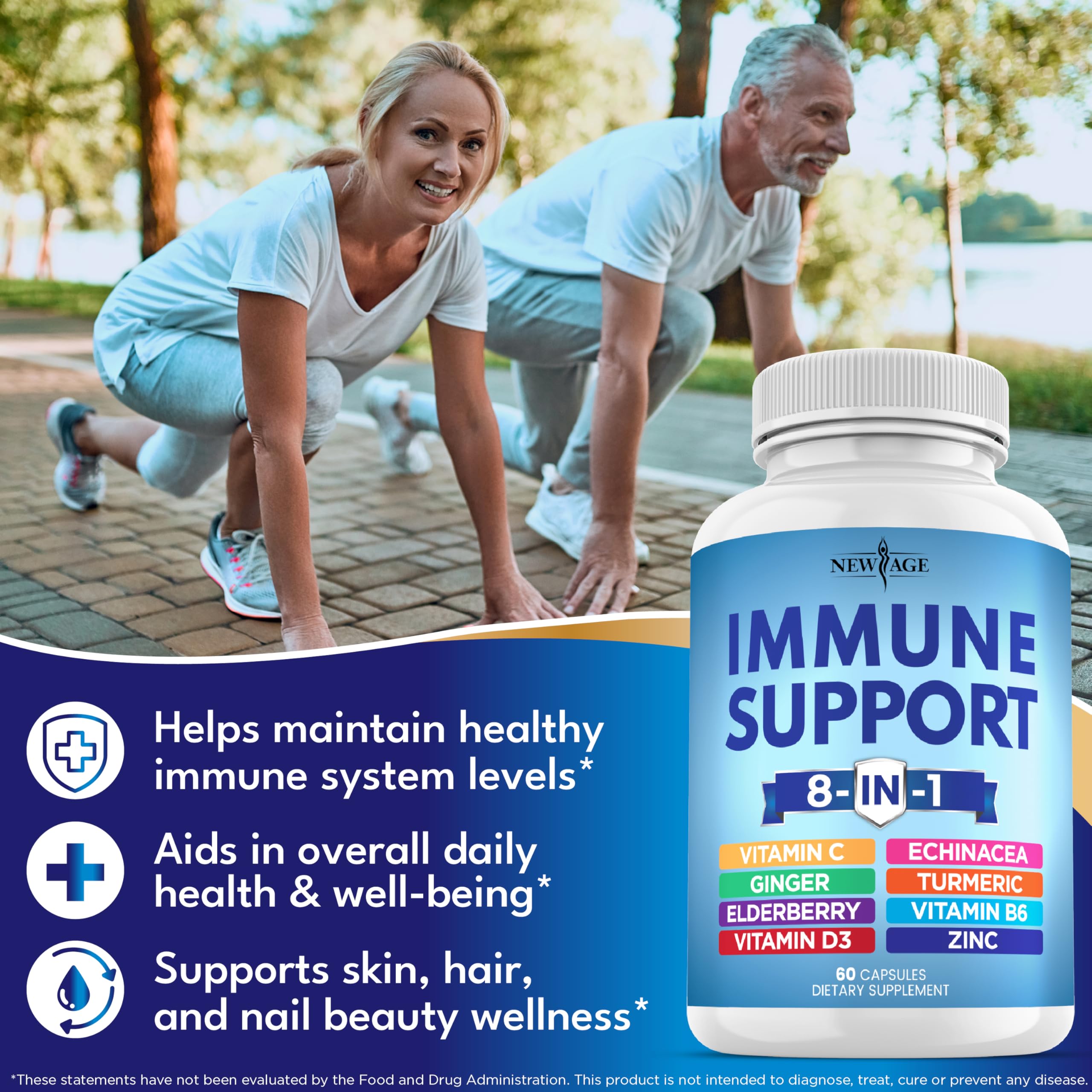 NEW AGE Echinacea Supplement capsules close-up