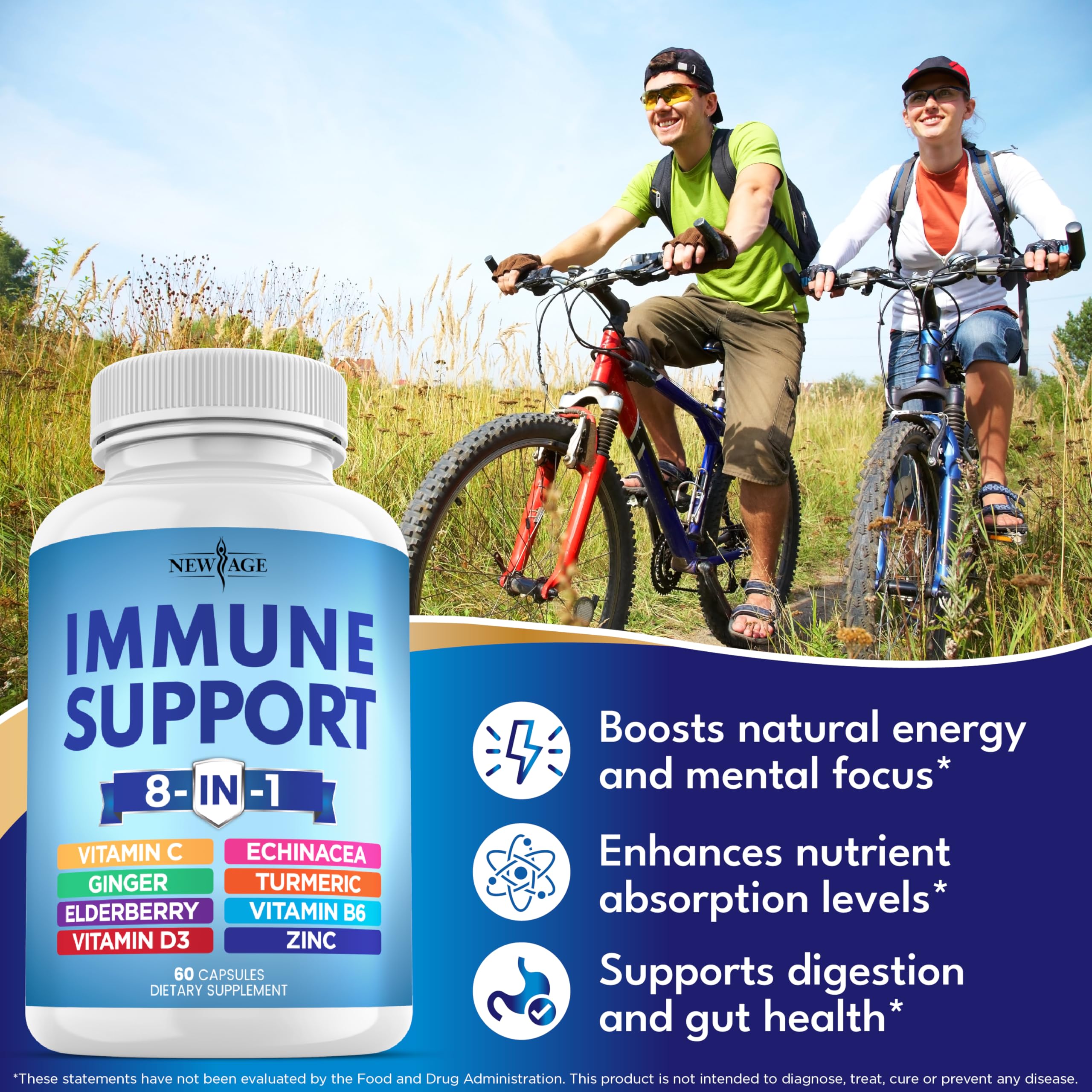 NEW AGE Echinacea Supplement side view of packaging