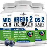 NEW AGE Eye Health Supplements 180 Count Capsules front view