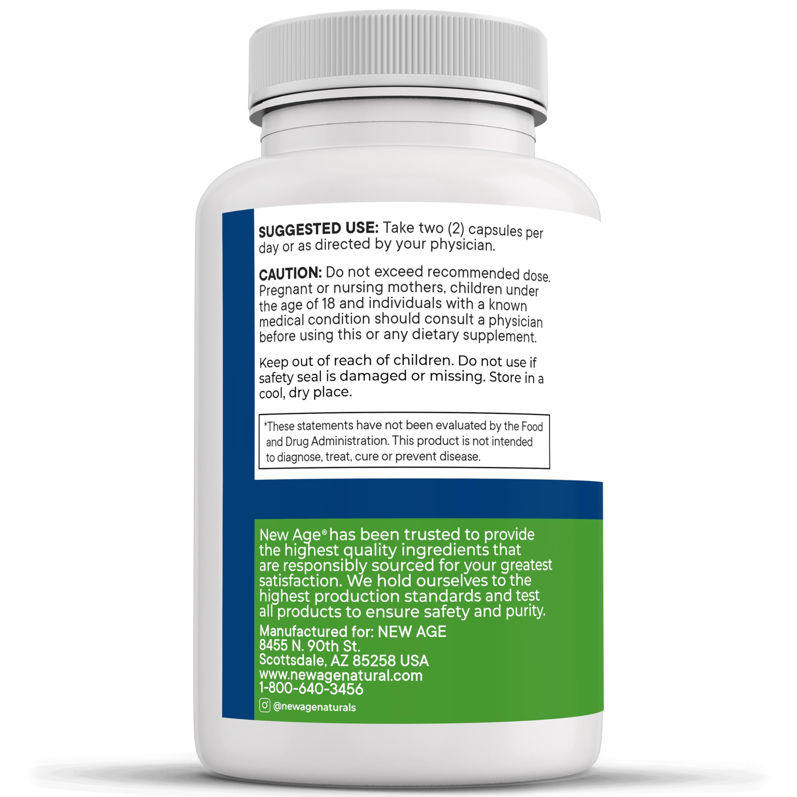 NEW AGE Eye Health Supplements in a kitchen setting