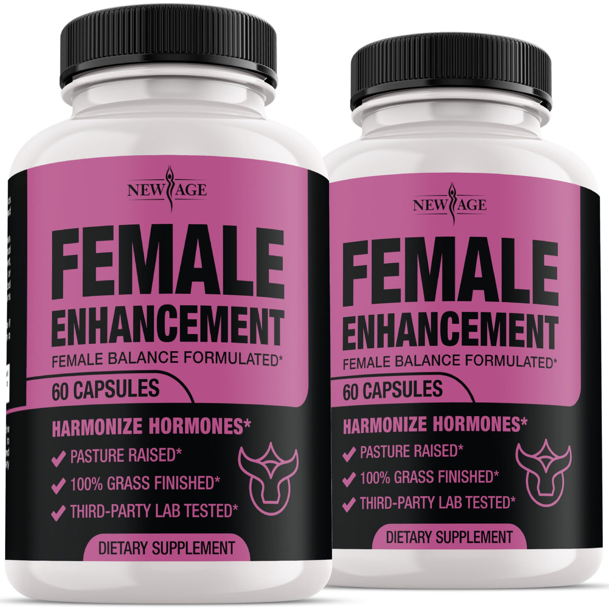NEW AGE Female Supplement Capsules 60 Count front view