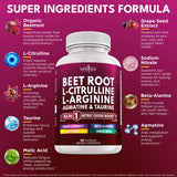 NEW AGE Grape Seed Extract & Beet Root NO2 Blend bottle side view