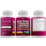 NEW AGE Grape Seed Extract & Beet Root NO2 Blend with a glass of water