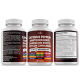 NEW AGE Hawthorn Berry Extract Capsules back view with nutritional information