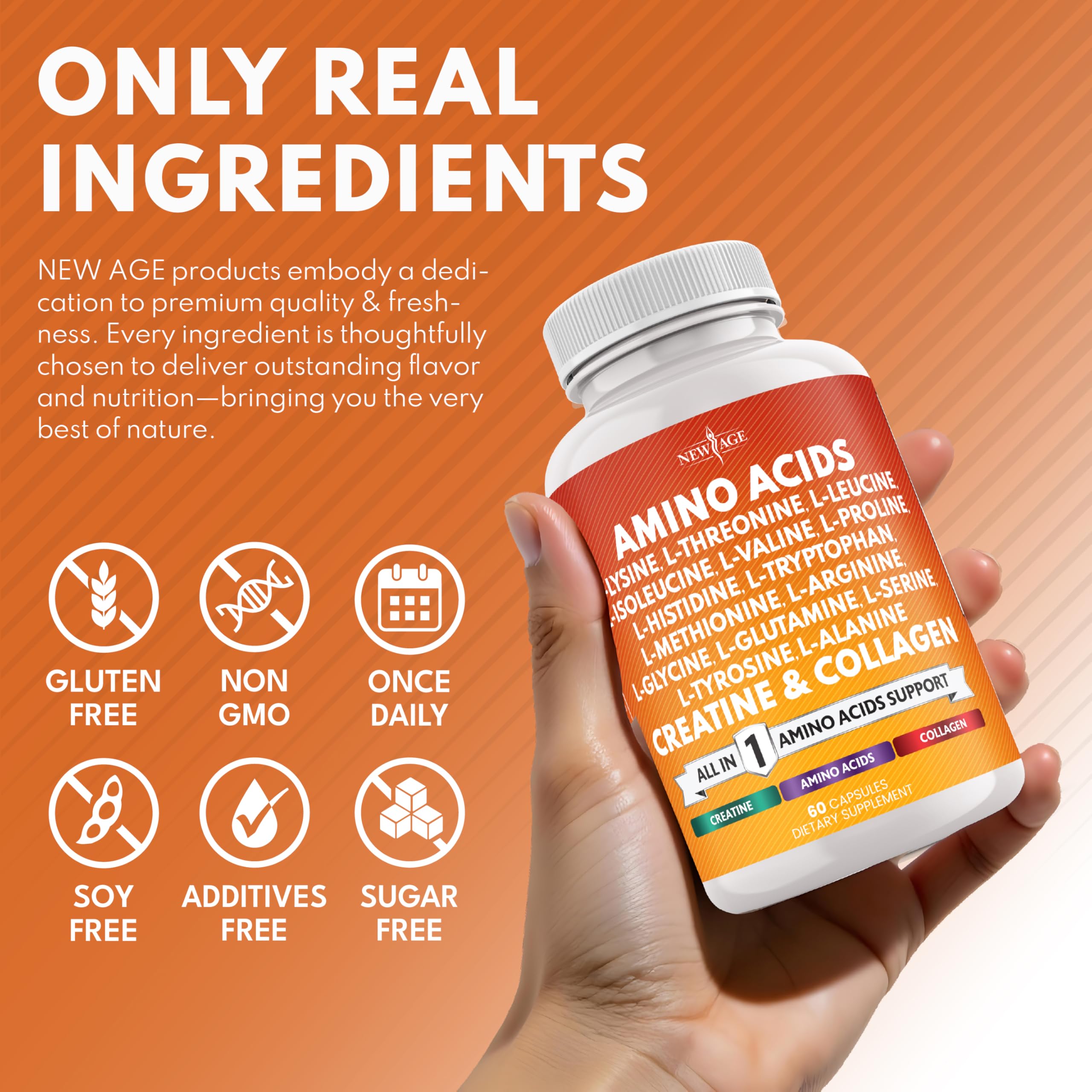 NEW AGE L-Lysine supplement with other vitamins