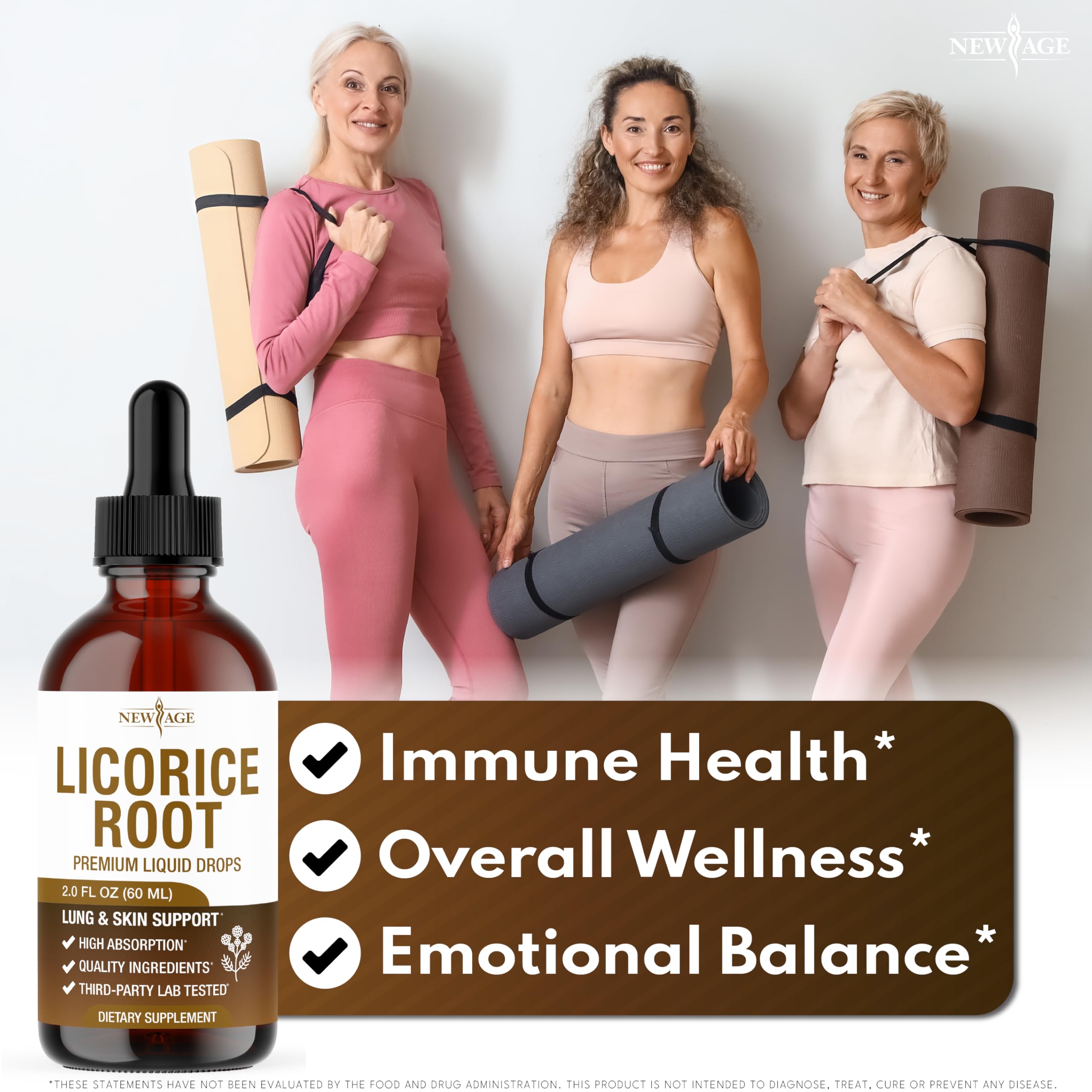 NEW AGE Licorice Root Drops 113g dropper close-up