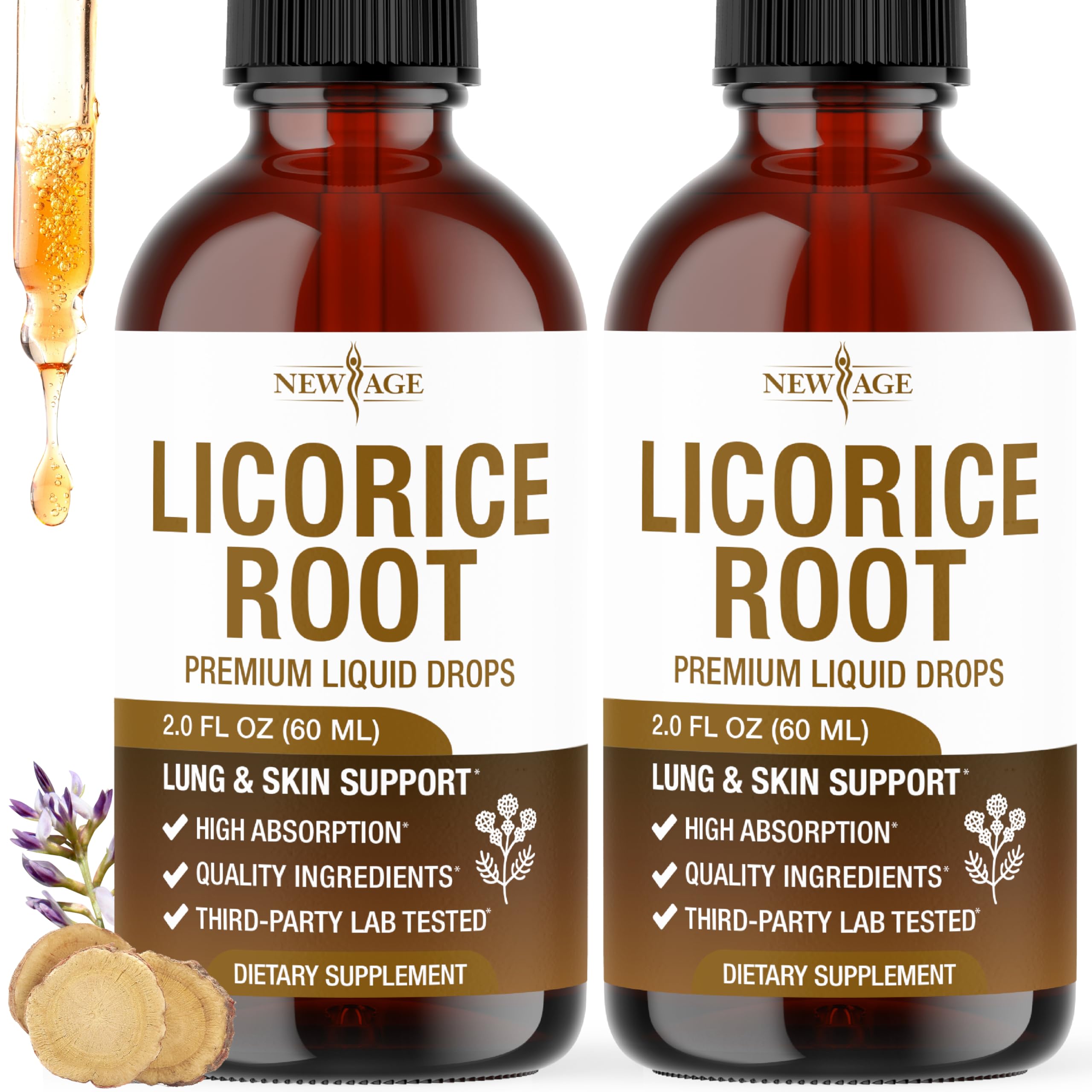 NEW AGE Licorice Root Drops 113g front view
