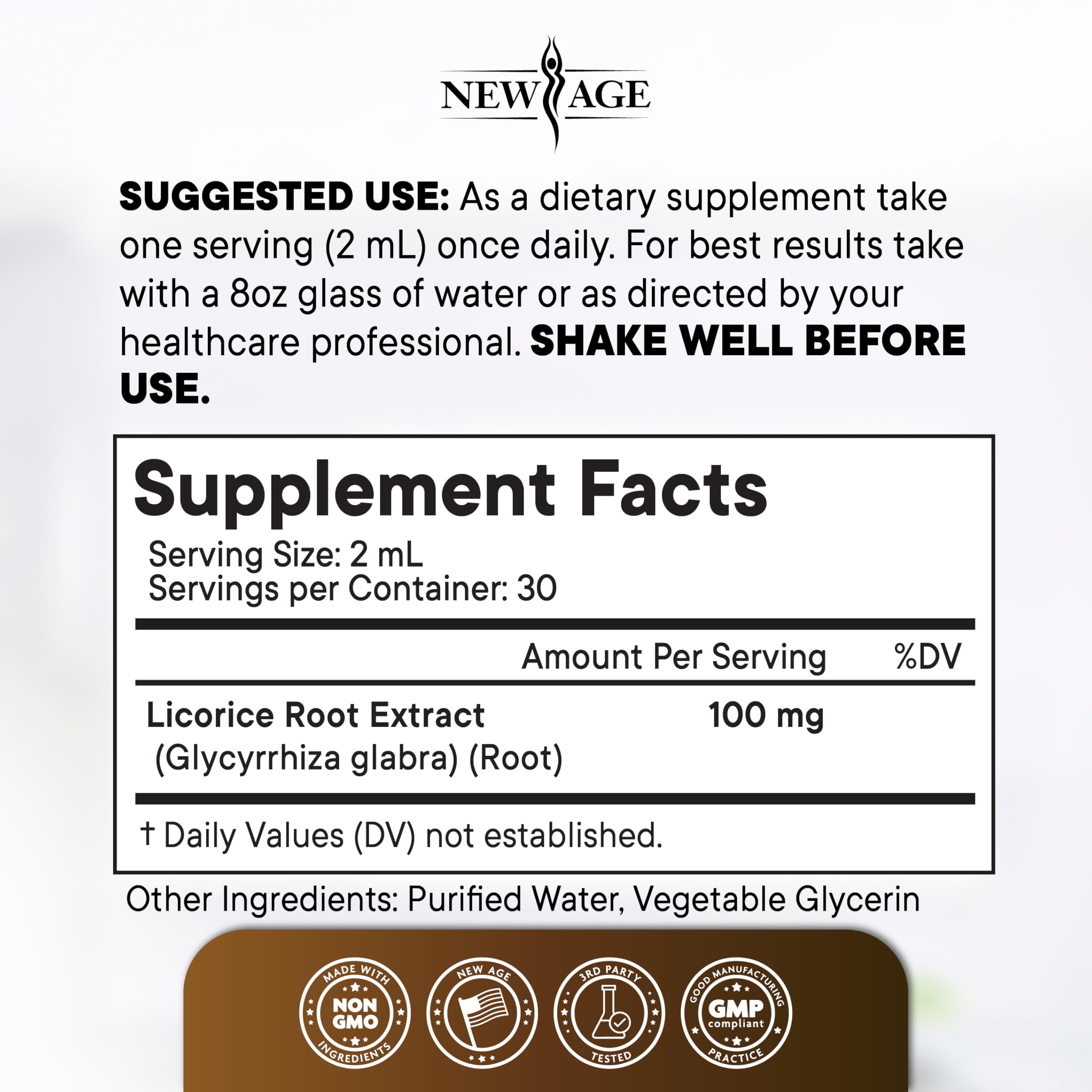 NEW AGE Licorice Root Drops packaging