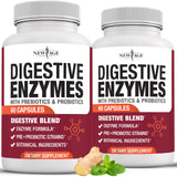 NEW AGE Lipase daily Enzyme Supplement front view with capsules