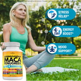 NEW AGE Maca-Ashwagandha Supplement Capsules side view