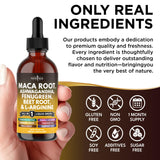 NEW AGE Maca Root and Stinging Nettle Drops back view