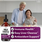 NEW AGE Milk Thistle Drops 142g liquid formula close-up
