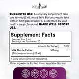 NEW AGE Milk Thistle Drops 142g with measuring dropper