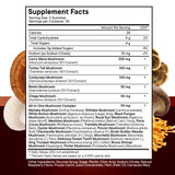 NEW AGE Mushroom Supplement Gummies displayed on a wooden table