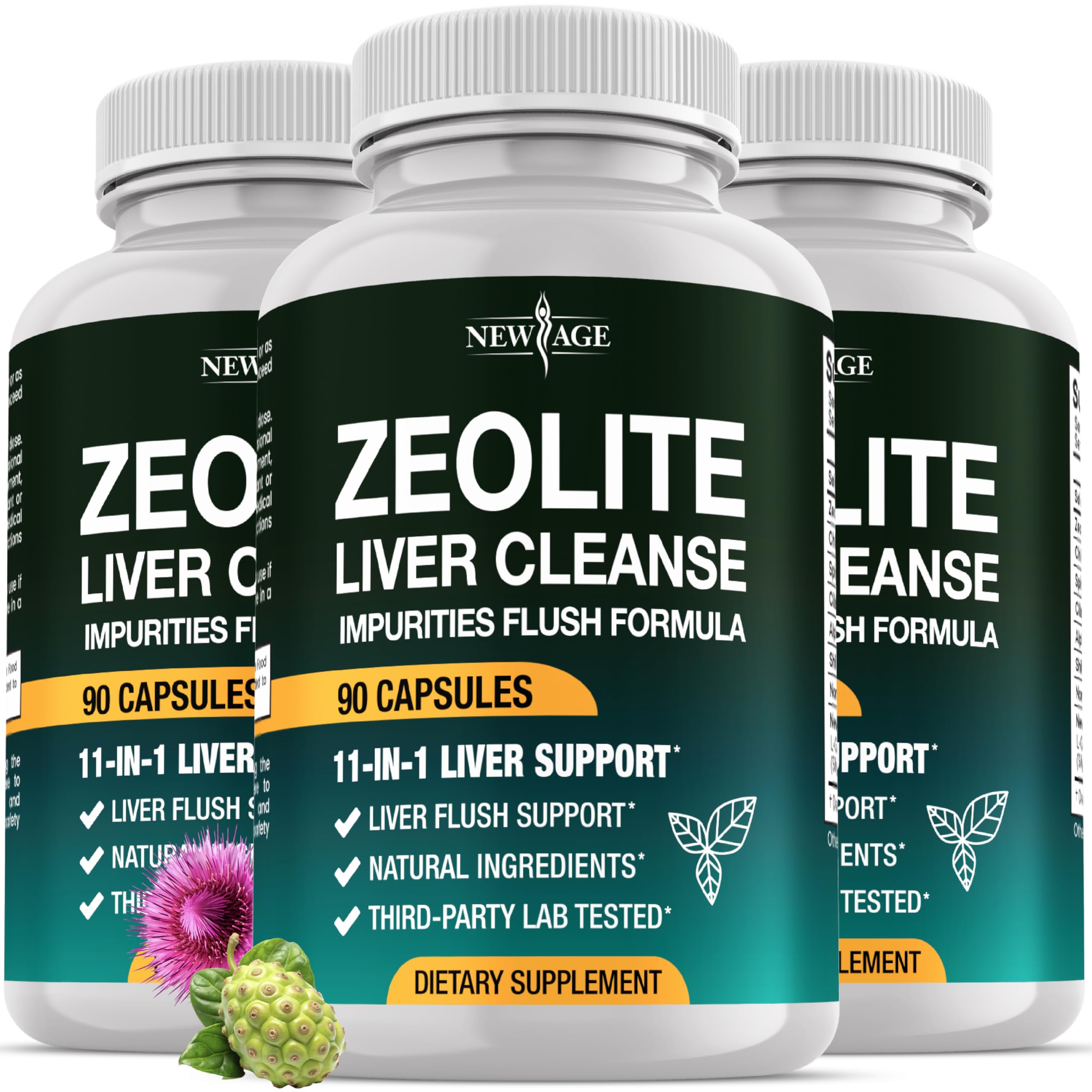 NEW AGE Noni 11-in-1 Zeolite Capsules front view