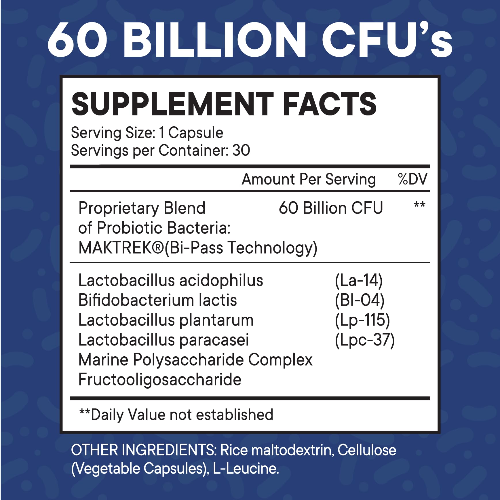 NEW AGE Probiotics 60 Billion CFU capsules on a wooden table