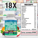 NEW AGE Quercetin with Bromelain supplement bottle with herbs