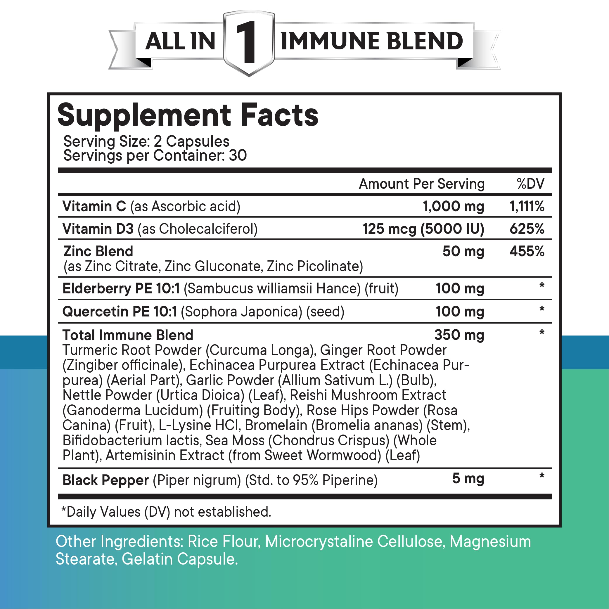 NEW AGE Quercetin with Bromelain supplement capsules on a wooden surface