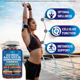 NEW AGE Sea Moss Gummies packaging with nutritional information