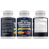 NEW AGE Shilajit Supplement displayed with herbal ingredients