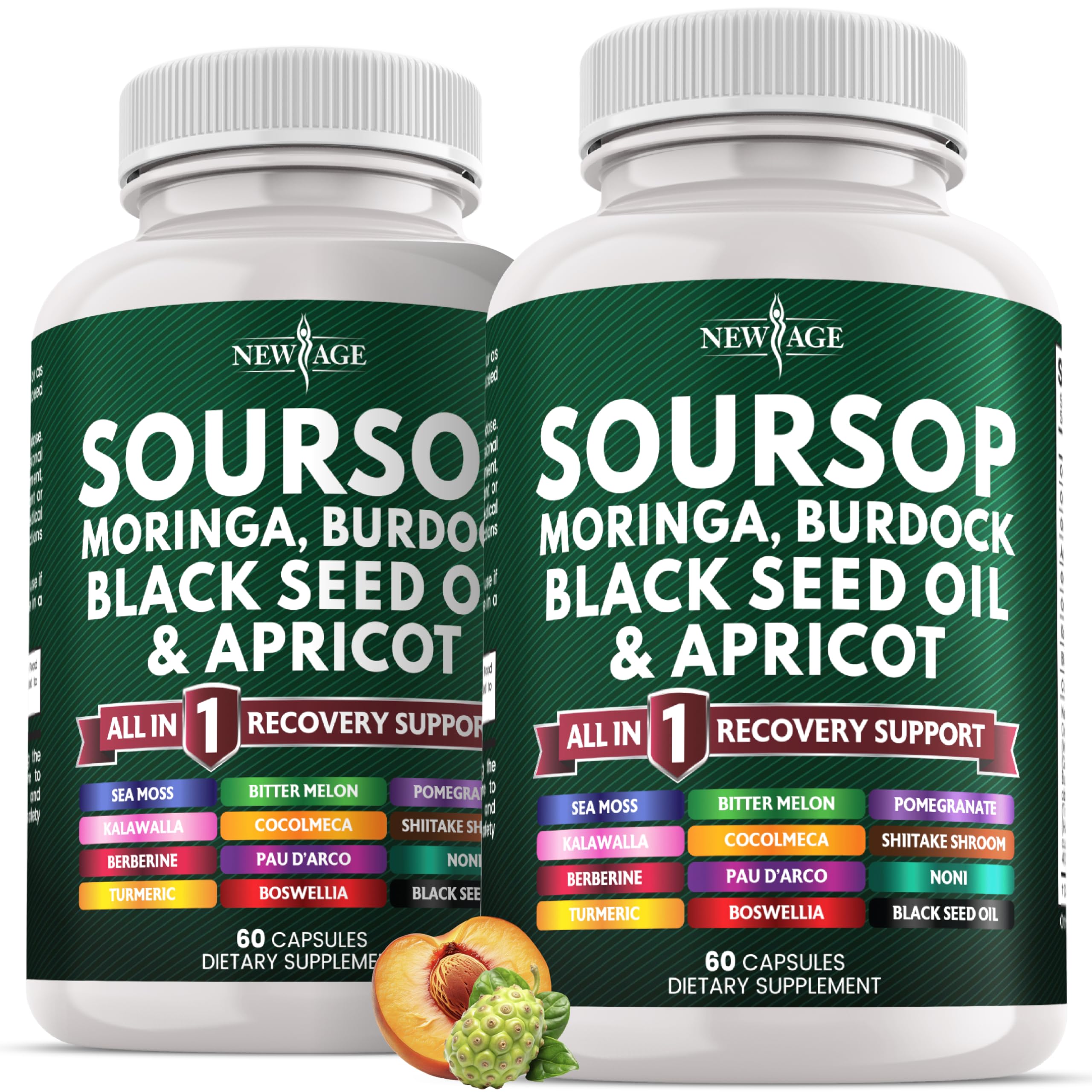 NEW AGE Soursop Supplement Superfood 170g front view