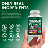 NEW AGE Soursop Supplement Superfood displayed on a wooden table