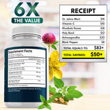 NEW AGE St. John's Wort & Rhodiola Capsules on a table